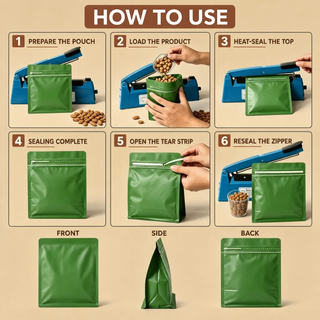 8-Side Seal Zipper Pouch - product detail 2