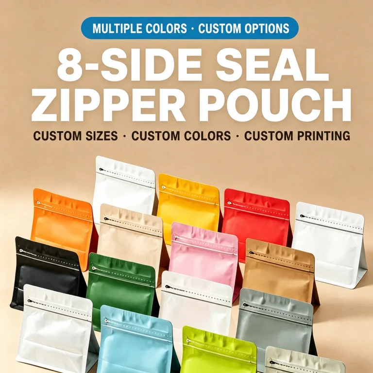 8-Side Seal Zipper Pouch