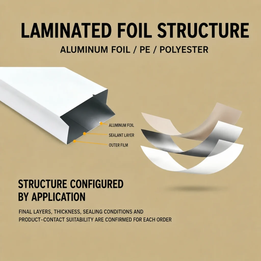 Pure Aluminum Foil Vacuum Pouch - product detail 1