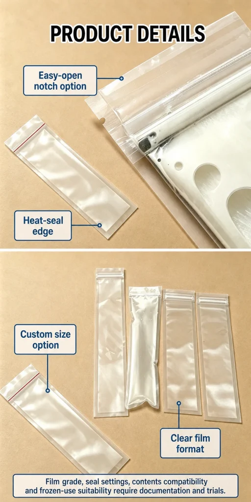 Clear Ice Pop Pouch - product detail 3