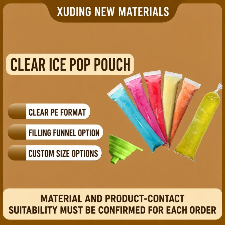 Clear Ice Pop Pouch