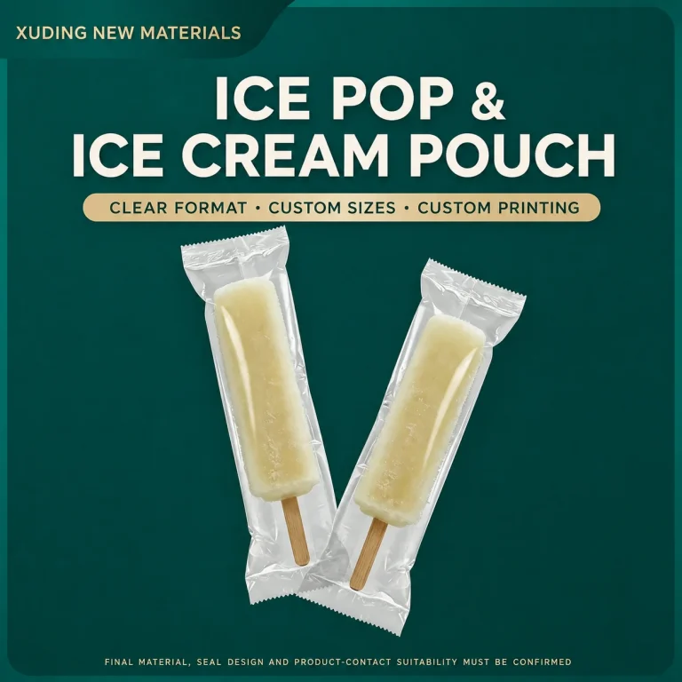 Ice Pop & Ice Cream Packaging Pouch