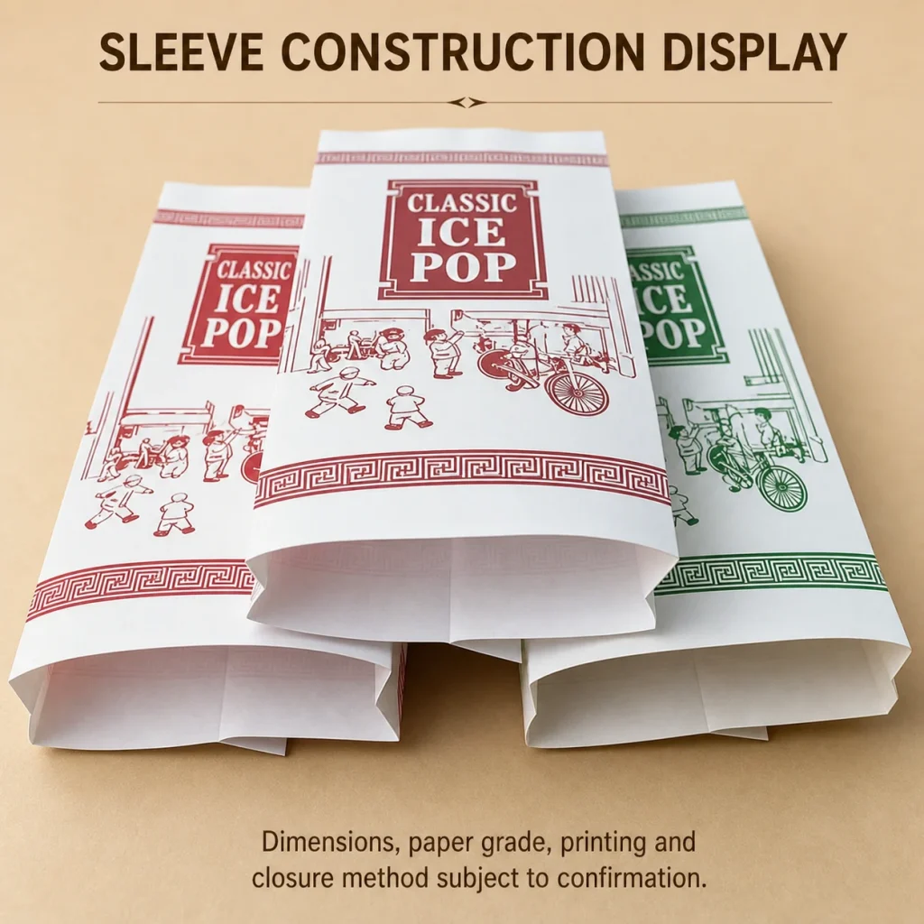 Kraft Paper Ice Pop Sleeve - product detail 6