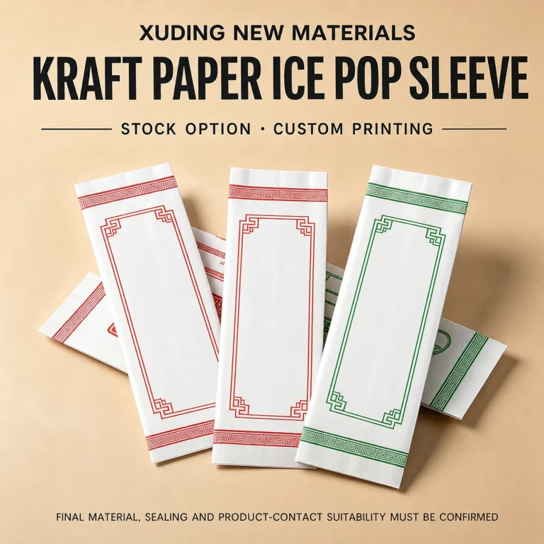 Kraft Paper Ice Pop Sleeve