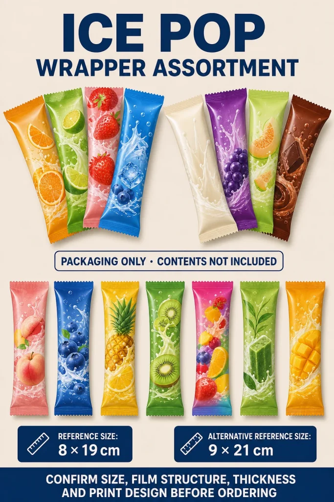 Printed Ice Pop Wrapper - product detail 1