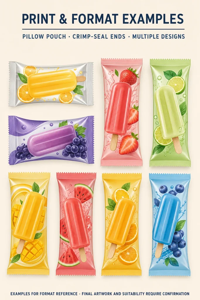 Printed Ice Pop Wrapper - product detail 2