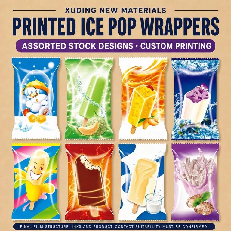 Printed Ice Pop Wrapper