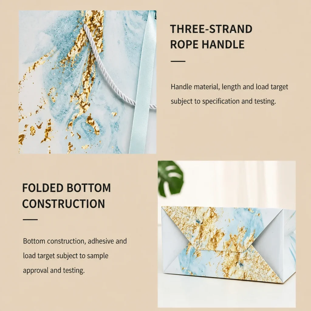 White Card Paper Gift Bag - product detail 4
