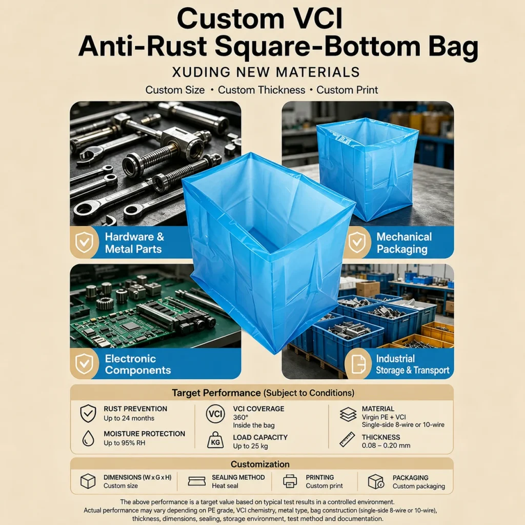 Custom VCI anti-rust square-bottom bag detail 8