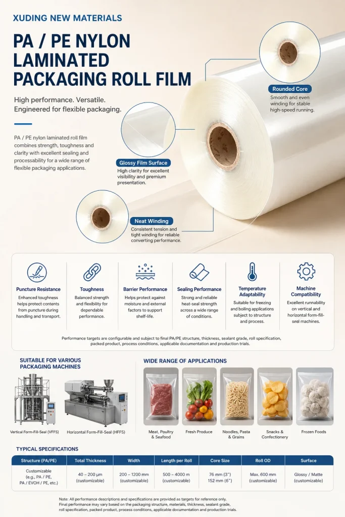 PA / PE Nylon Laminated Packaging Roll Film – product detail 3