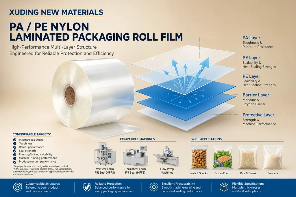 PA / PE Nylon Laminated Packaging Roll Film – product detail 4
