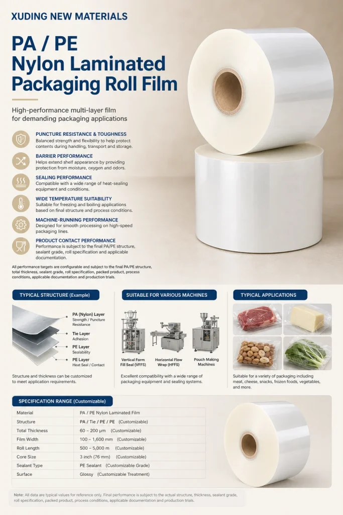 PA / PE Nylon Laminated Packaging Roll Film – product detail 7