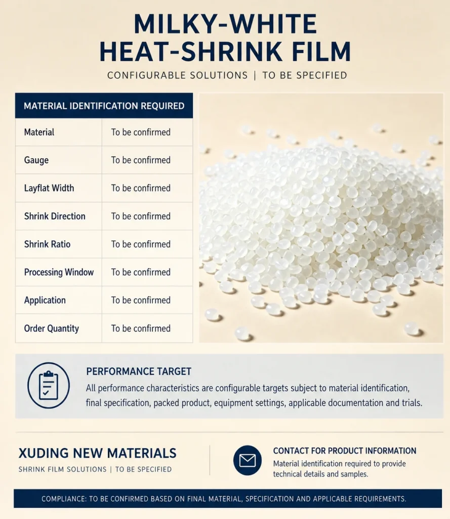 Milky-White Heat-Shrink Film – product detail 1