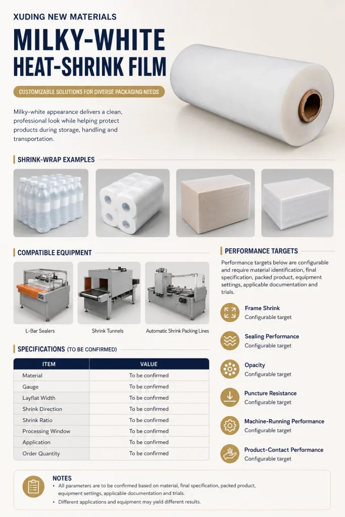 Milky-White Heat-Shrink Film – product detail 4