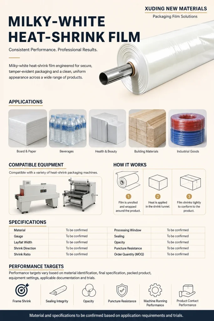 Milky-White Heat-Shrink Film – product detail 8